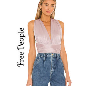 Free People 100 Ways Halter Body Suit Daytime Fireworks XL
